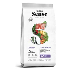 Dibaq Sense begrūdis maistas šunims su lašiša MINI granulės