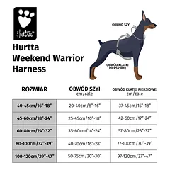 Hurtta Weekend Warrior Harness Eco Hedge - perdirbtas pakinktai aktyviems šunims - 40 - 45 cm, 40-45cm — 2 nuotrauka