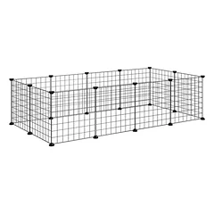 Gyvūnų aptvaras PawHut 106x73x36cm., juodos spalvos