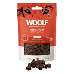 WOOLF Soft Cubes Iberian Pork Monoprotein 100g minkšti kiaulienos kubeliai