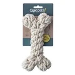 Quapas! Žaislas šunims iš natūralios virvės, kaulas, L, 23 cm