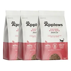 APPLAWS Cat Adult Chicken with Extra Duck 6 kg (3x2 kg) vištiena ir antis katėms