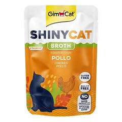 GimCat ShinyCat Pouch Chicken konservu ėdalas katėms su vištienos krūtinėle, 70 g