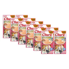 INABA CAT CHURU lašiša su tunu 48x14g