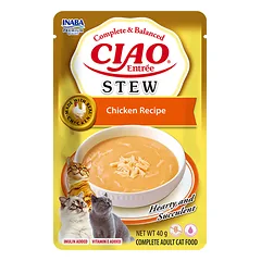 CIAO Stew konservai katėms su vištiena,40g