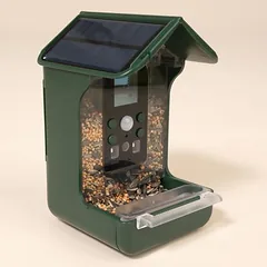 TIAKI paukščių lesalo dozatorius su kamera, L 10,5 x B 10 x H 17,5 cm — 3 nuotrauka