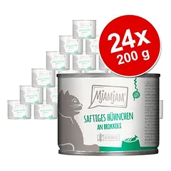 MjAMjAM drėgnas maistas katėms, ekonominė pakuotė 24 x 200 g