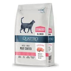 Quattro Sterilised Salmon sausas maistas katėms