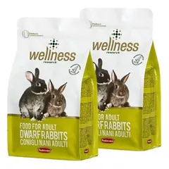 Maistas dekoratyviniams triušiams Wellness Adult Dwarf Rabbits 2x1 kg