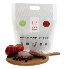 Top Dog Bistro More Beef Visavertis šaldytas pašaras šunims su jautiena, 6×1.6kg