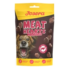 Josera Meat Hearts Beef jautienos skanėstai šunims, 70 g