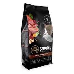 Savory Trockenfutter für sensible Katzen mit Lamm & Pute