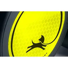 FLEXI New neon S tape automatinis pavadėlis šunims iki 15kg, juosta 5m, geltonas — 3 nuotrauka
