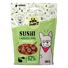 Mr.Bandit Dog Sushi Rabbit With Fish 500 g