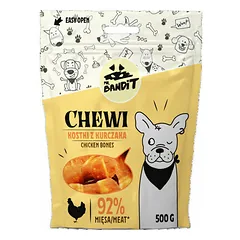 Mr.Bandit Chewi vištienos kaulai, skanėstai šunims 500 g