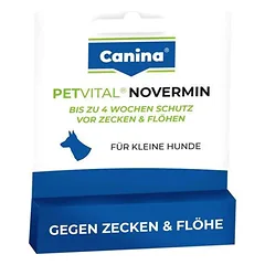 CANINA Petvital Novermin lašai nuo parazitų šunims iki 15 kg svorio, 2 ml