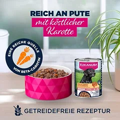 Eukanuba Senior Reich an Pute mit Karotten
