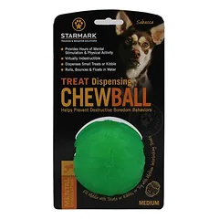 Starmark Treat Dispensing Chew Ball, žaislas šunims, Dideliems 26–45 kg — 3 nuotrauka