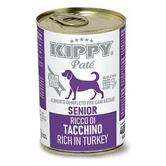 Kippy paštetas su kalakutiena vyresniems šunims 6x400g