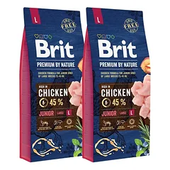 BRIT Premium By Nature Junior Large L 30 kg (2 x 15 kg)