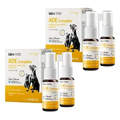 Lab-V ADE Complex - vitaminų A, D ir E kompleksas šunims ir katėms 2x10ml