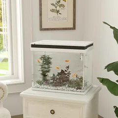 Akvariumas PawHut 48x30x41cm., baltos/juodos spalvos — 2 nuotrauka