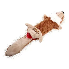 Žaislas šunims GiGwi Plush Friendz Medium Squireel Skin pliušinis voverės kailis — 2 nuotrauka