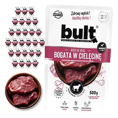 BULT drėgnas maistas šunims, maišeliai 30 x 500 g