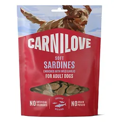 Carnilove šunims skirtas minkštas užkandis su sardinėmis, praturtintas laukiniu česnaku, 200 g