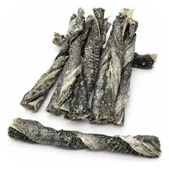 Real Dog Snacks Cod Skin Twists 200 g parduotuvėje petbaze.lt