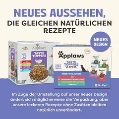 Applaws Taste Toppers Pouch sultinyje, drėgnas maistas šunims, ekonominė pakuotė 24 x 85 g, 80 - 99 g — 3 nuotrauka