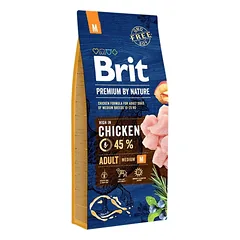 BRIT PREMIUM By Nature Adult M sausas pašaras šunims