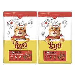 VERSELE-LAGA Lara Adult Beef 2x1.9kg - Suaugusių kačių ėdalas su jautienos skoniu