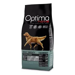 Optima Nova Dog All Breeds Obesity Chicken & Rice dietinis pašaras šunims
