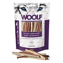 WOOLF Soft Long Lamb And Cod Sandwich 100g Sumuštiniai su ėriena ir menke