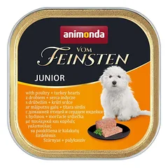 ANIMONDA Dog Vom Feinsten Junior, skonis: paukštiena ir kalakutų širdelės, 150 g
