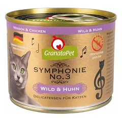 GranataPet Symphonie - aukštos mėsos sudėties kačių maistas, elniena ir vištiena, 6x 200g / No.3 — 3 nuotrauka