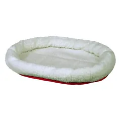 Trixie Cuddly Bed jaukus guolis katėms, vilnos-balta/raudona spalva, 47×38 cm