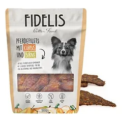 FIDELIS arklienos filė su moliūgu ir kriauše, skanėstai šunims (100 g)