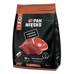 PAN MIŠKO Jautiena su elniais katėms traškučiai M 400 g