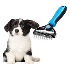 Doppelseitiger Unterwollkamm Hund Katze langes Fell