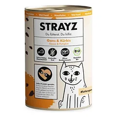 STRAYZ BIO drėgnas maistas katėms, ekonominė pakuotė 24 x 400 g — 3 nuotrauka