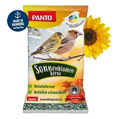 PANTO Sonnenblumenkerne gestreift – dryžuotos saulėgrąžų sėklos laukiniams sodo paukščiams, 10kg — 2 nuotrauka
