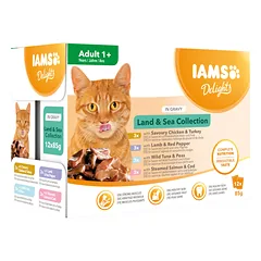IAMS Delights Adult All Breeds Land&Sea In Gravy 12X85 g