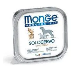 Monge Monoprotein paštetas, tik elniena, drėgnas maistas šunims 150 g parduotuvėje petreon.lt