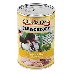 Classic Dog Adult mėsos troškinys Pur, konservai 6 x 400 g, drėgnas maistas šunims