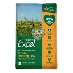 Burgess Excel šienas jūrų kiaulytėms ir šinšiloms 1kg