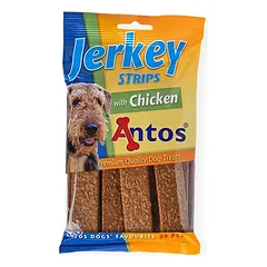 Antos skanėstai šunims Jerkey su vištiena juostelės, 20 vnt.
