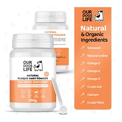 DOGSLIFE Plaque Powder dantų priežiūros milteliai šunims 200 g — 3 nuotrauka