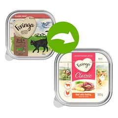 Feringa Classic Meat meniu lėkštutės, drėgnas maistas katėms 6 x 100 g — 3 nuotrauka
